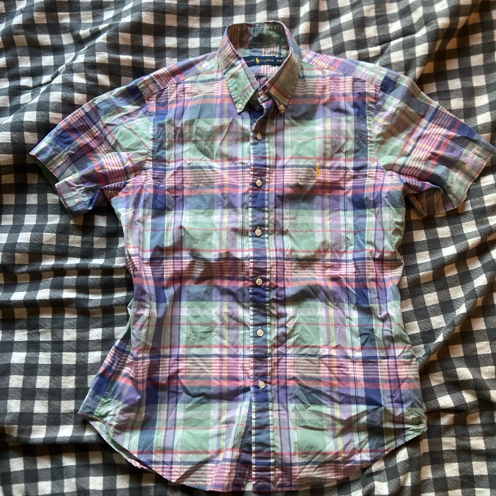 Pastel coloured polo Ralph Lauren button Down Shirt
